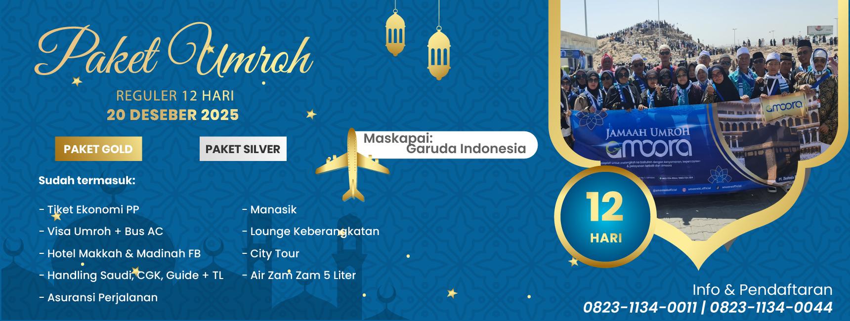 Umroh Reguler 12 Hari - Desember 2025